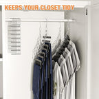 NiHome Clothing Chain Hanger 10-Pack, Metal Closet Organizer Space Saving - Image 4