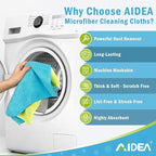AIDEA Microfiber Cleaning Cloth-150PK, Soft Microfiber Towels - Image 4