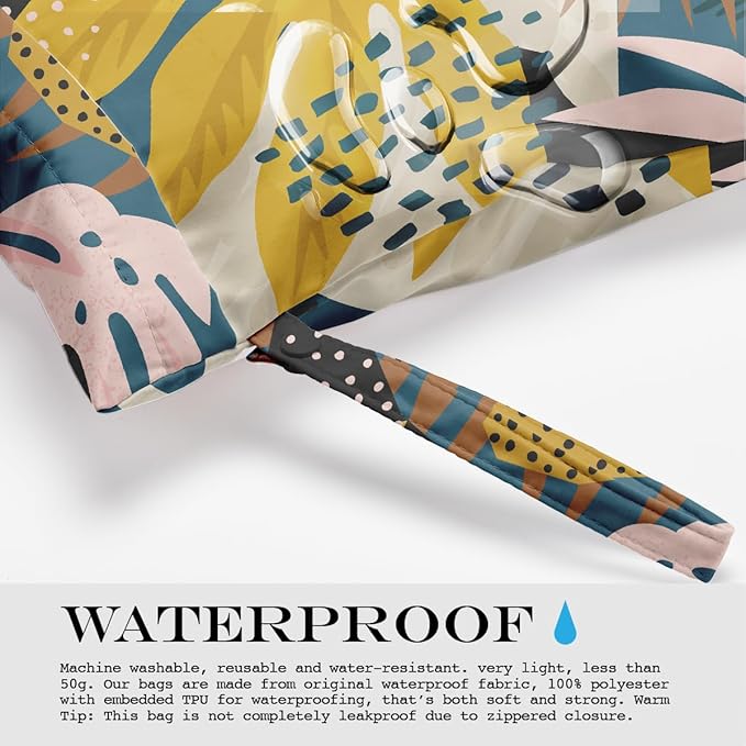 Wet Bag, Wet Dry Bag, Wet Bag for Swimsuit, Dirty Yoga Gym Clothes, Makeup Bag - Image 6