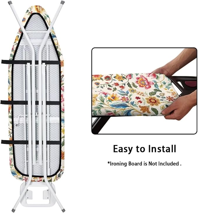 Boho Ironing Board Cover, Iron Board Cover Standard Size, Floral Ironing Board - Image 4