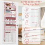 1 PC Pink Over the Door Organizer - Image 4