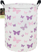 HUNRUNG Laundry Hamper, Large Canvas Fabric Lightweight Storage Basket Toy by HUNRUNG