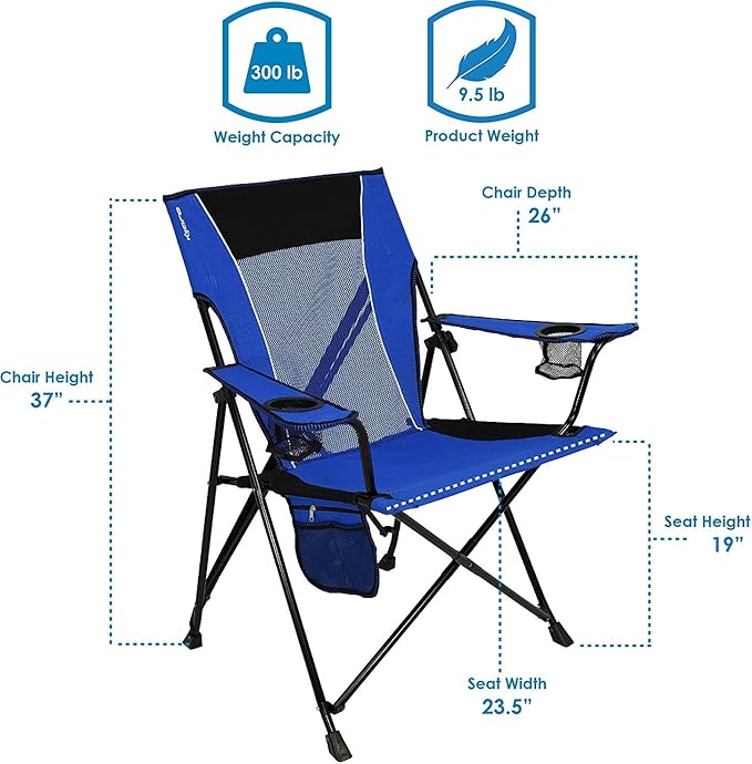 Kijaro Dual Lock Portable Camping Chairs - Versatile Outdoor Folding Sports & Lawn Chair - Locks Position Izamal Yellow - Image 4