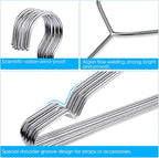 Fayleeko Wire Coat Hangers 40 Pack Strong Heavy Duty Stainless Steel Metal - Image 3