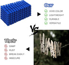 Phinus 72 Pcs Wooden Clothes Pins, 2.9 Inch Clothes Pins - Image 4