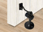 QCAA Door Stop, Solid Brass, Height 3-15/16", Matte Black, 1 Pack, Made in - Image 4