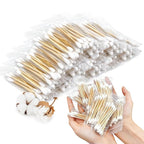 500 Pcs Travel Size Cotton Swabs Individually Wrapped Cotton Swabs by PSPIKXEG