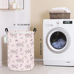 FANKANG Storage Basket, Nursery Hamper Canvas Laundry Basket Foldable - Image 2