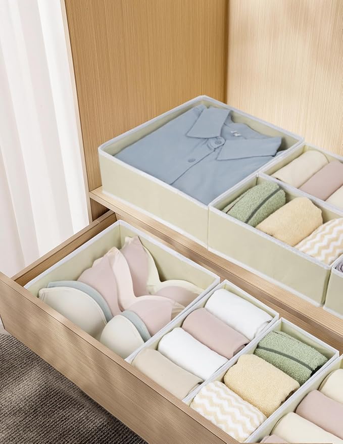 Drawer Organizer Clothes, Foldable Fabric Dresser Organizer Closet Organizers - Image 4