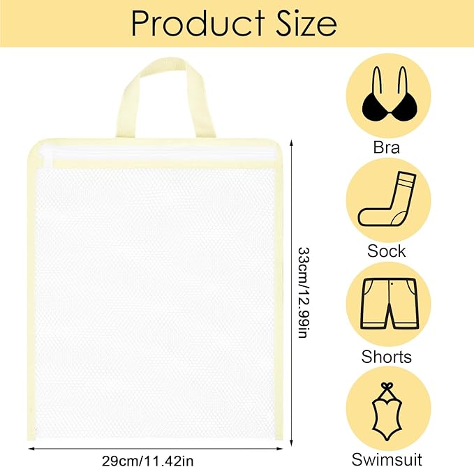 2 Pcs Hanging Laundry Bag Small Mesh Laundry Bag - Image 2
