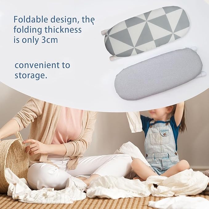 Oedema Mini Ironing Board 10.2" Portable Folding Ironing Board Cloth Cover - Image 8