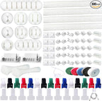 ELII 300PCS Cable Management Kit, 4 Cable Sleeve 35 Cable Clips by OfficeArtCraftsProducts