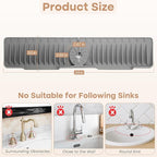 24 Inch Faucet Mat for Kitchen Sink, Silicone Sink Protector&Kitchen Sink - Image 2