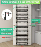 10-Tier Over The Door Pantry Organizer, Pantry Organization and Storage - Image 2