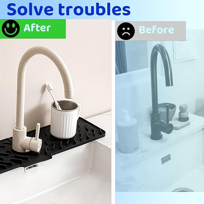 Silicone faucet splash-proof pad, universal faucet cover, suitable - Image 5