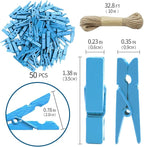 1.35 Inch Mini Clothes Pins for Photo100 Pcs - Image 2