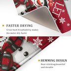 Winter Snowman Dish Drying Mat for Kitchen Counter 18x24 Inch Christmas Dish - Image 3
