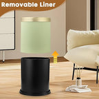 Smart Touchless Bathroom Trash Can, 2.8 Gallon Automatic Motion Sensor Rubbish - Image 6