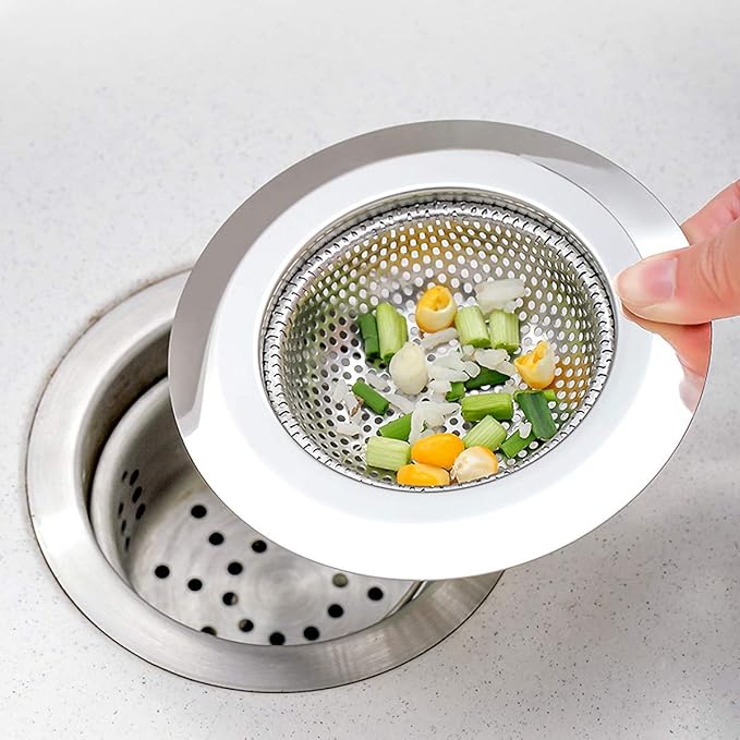 Kingrol 6-Piece Kitchen Sink Strainer Set, 4.5" Stainless Steel Sink Food - Image 6