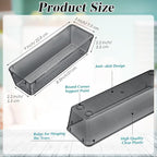 Maitys 12 Pcs Clear Drawer Organizer 9 x 3 x 2 Inches Plastic Rectangle Trays - Image 2
