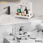 Quick Dry Electric Toothbrush Holder 4 Slots Metal Bathroom Counter Organizer - Image 5
