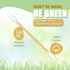 1000 Precision Tip Bamboo Cotton Swabs, Biodegradable & Organic Double Pointed - Image 4