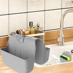 Sponge Holder for Kitchen Sink, Silicone Sink Saddle Caddy Organizer Rack by OKeanu