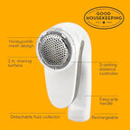 Conair Fabric Shaver and Lint Remover, Rechargeable Portable Clothes Shaver - Image 2