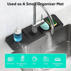 17.7inch Faucet Mat for Kitchen Sink Kitchen Sink Splash Guard Silicone Kitchen - Image 6