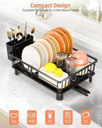 Dish Drying Rack for Kitchen Counter, Stainless Steel Drainer Anti Rust - Image 6