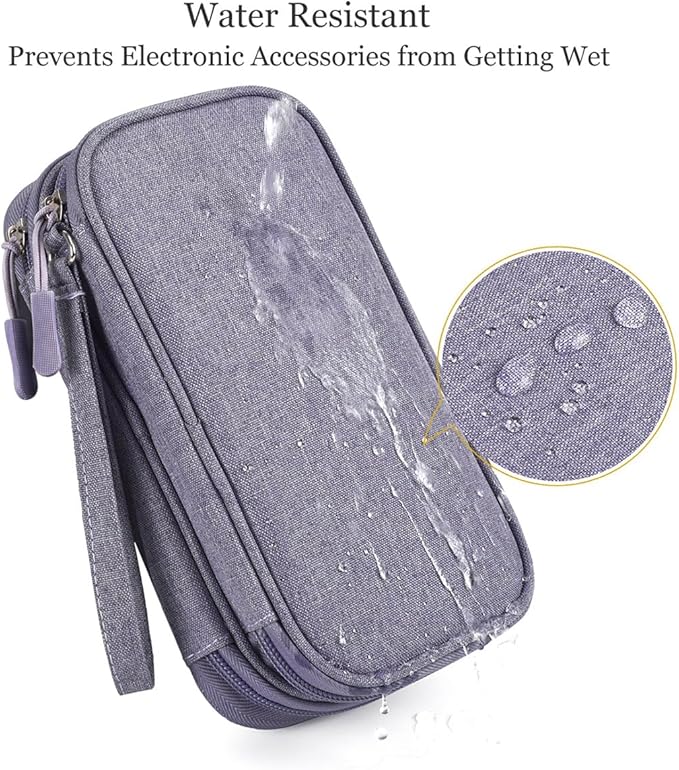 Travel Electronic Organizer Pouch Bag, Waterproof Portable Electronic - Image 4