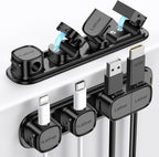 6 Pack Magnetic Cable Clips, Laitver Cord Organizer Holder Strong Adhesive Desk by Unknown