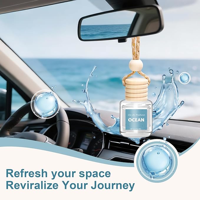 AROIC Car Air Freshener 6 Pack, Long Lasting Fresh Aroma Diffuser Set - Image 5