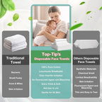 100% Pure Cotton Disposable Face Towel, Soft & Skin Friendly Face Towelettes - Image 6