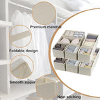 Drawer Organizer Clothes, Foldable Fabric Dresser Organizer Closet Organizers - Image 4