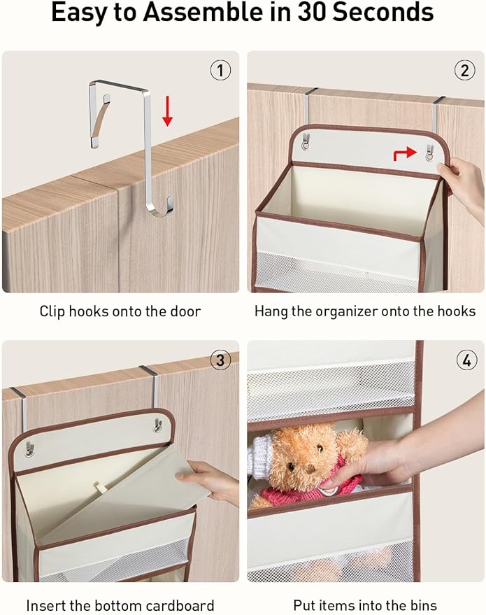Yecaye 1 Pc 5 Tier Over the Door Organizer - Image 5