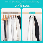 House Day Premium Velvet Hangers, Non-Slip Flocked Felt, Sturdy Coat & Suit - Image 4
