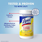 Lysol Disinfecting Wipes Bundle, Home Apartment Dorm Room Essentials and - Image 3
