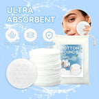 Premium Cotton Rounds for Face, Makeup Remover Pads, 100% Pure Cotton, Chemical - Image 6