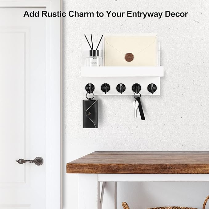 Key Holder for Wall, Decorative Key and Mail Holder - Image 4