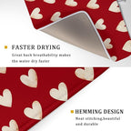 Valentines Day Dish Drying Mat 18 x 24 Inch - Image 3