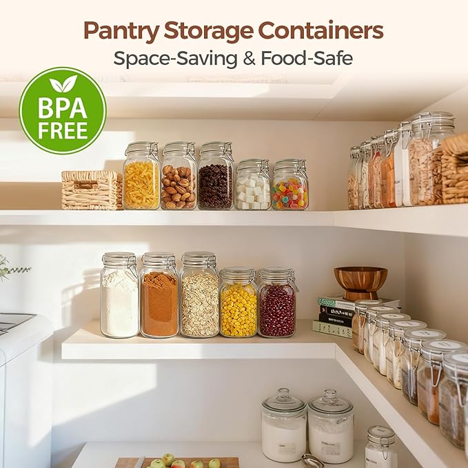 ComSaf 27oz Airtight Glass Canisters - Image 7