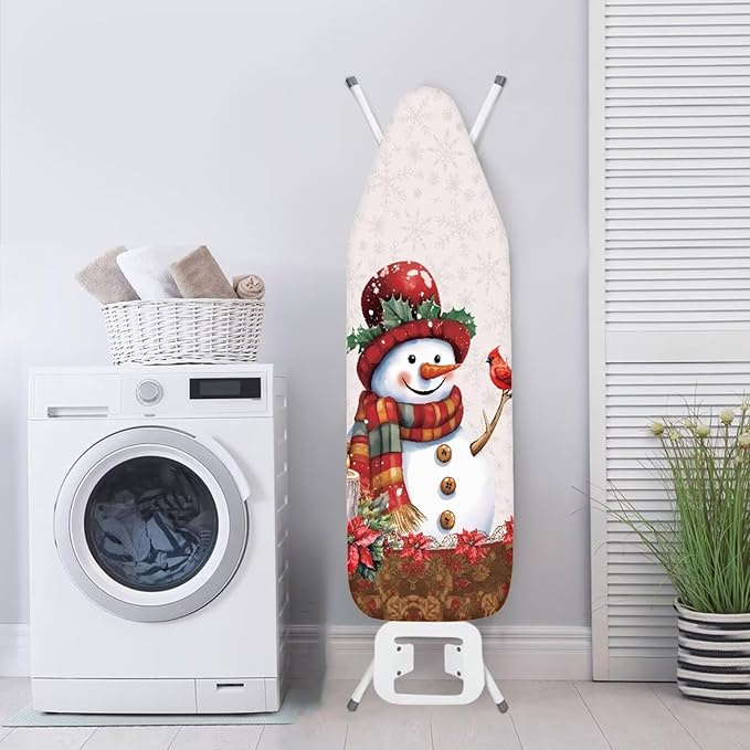 ZDCUSTOM X-Mas Snowman Ironing Board Cover Merry Christmas 52"x13" Iron Board - Image 3