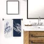 Vintage Lobster Coastal Beach Kitchen Towels, Nautical Dish Tea Towel Drying - Image 5