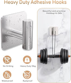 4 Pack Large Heavy Duty Wall Hooks - 26lb Max - Image 6