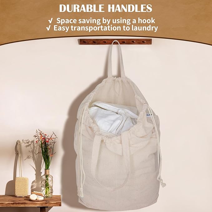 Cotton Canvas Laundry Bags - Image 6