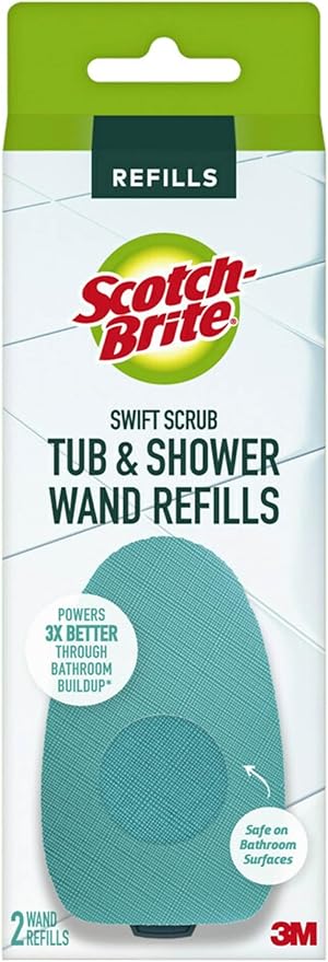 Scotch-Brite Swift Scrub Tub & Shower Wand Refills, Glass Door, Shower and Bath by Scotch-Brite