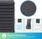 HOMEXCEL Grey Microfiber Cleaning Cloths, 10 Pack Microfiber Towels - Image 3