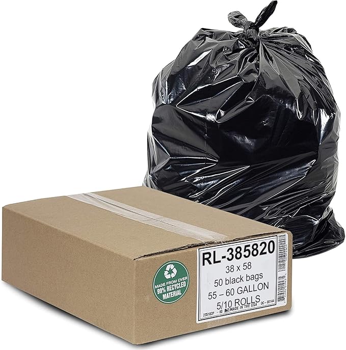 Aluf Plastics Heavy Duty 55 Gallon Trash Bags - Image 6