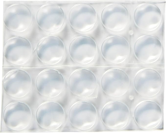 Scotch Clear Adhesive Bumper Pads 40 PCS, Self-Stick Rubber Pads 1/2" Round - Image 2